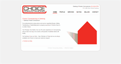 Desktop Screenshot of choiceconveyancing.com